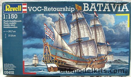 Revell 1/150 Batavia 1628 - Armed Dutch United East India (VOC) Cargo Ship, 05402 plastic model kit